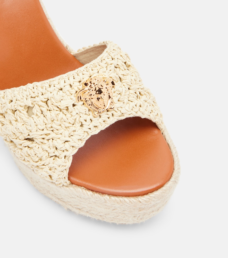  Versace Versace Medusa Espadrille Wedge Sandals 
