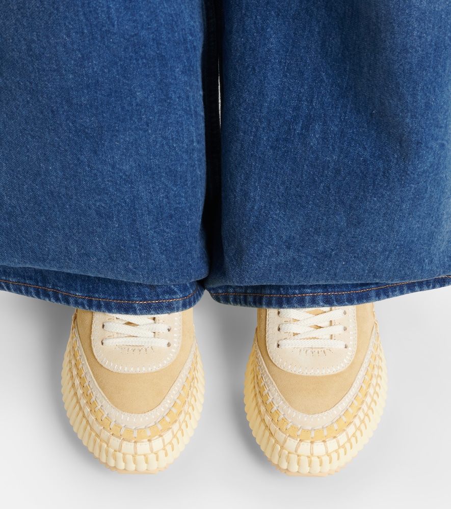 Chloé Nama suede platform sneakers