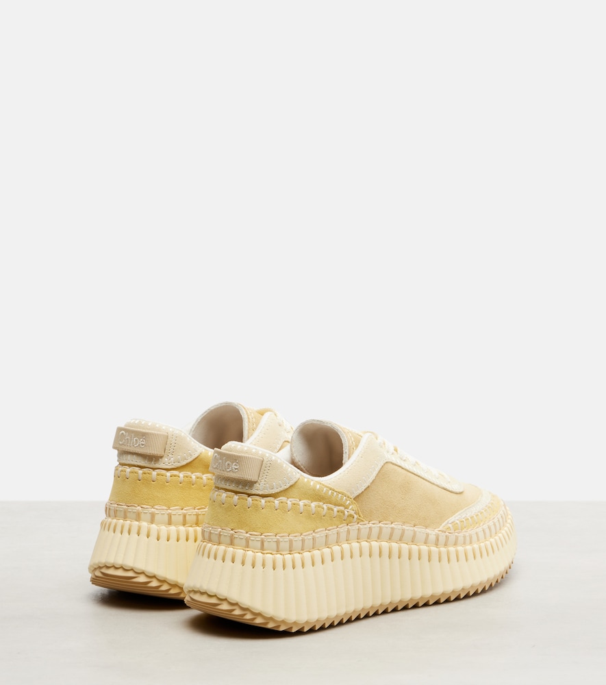  Chloe Chloe Nama Suede Platform Sneakers 