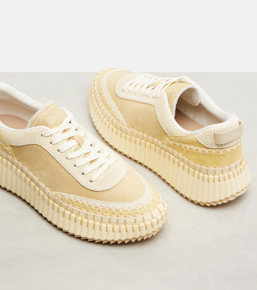  Chloe Chloe Nama Suede Platform Sneakers 