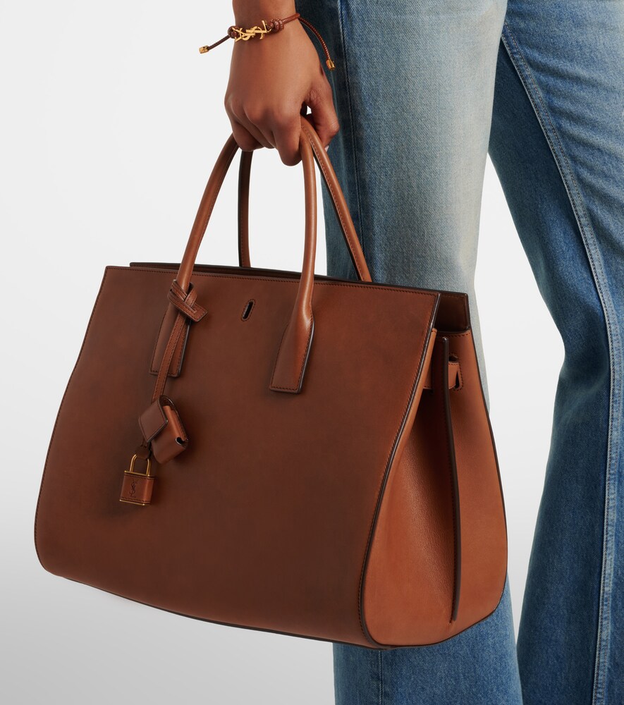 Saint Laurent Sac De Jour Large leather tote bag