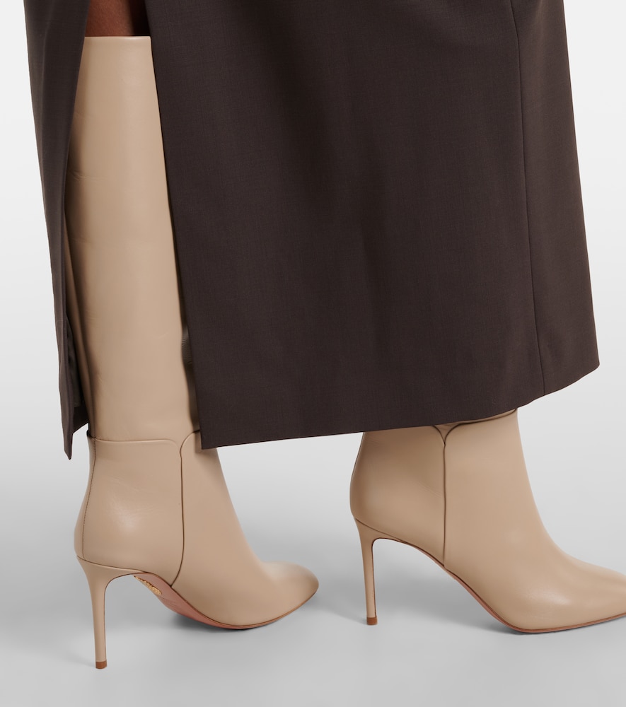 Aquazzura Sellier 85 leather knee-high boots