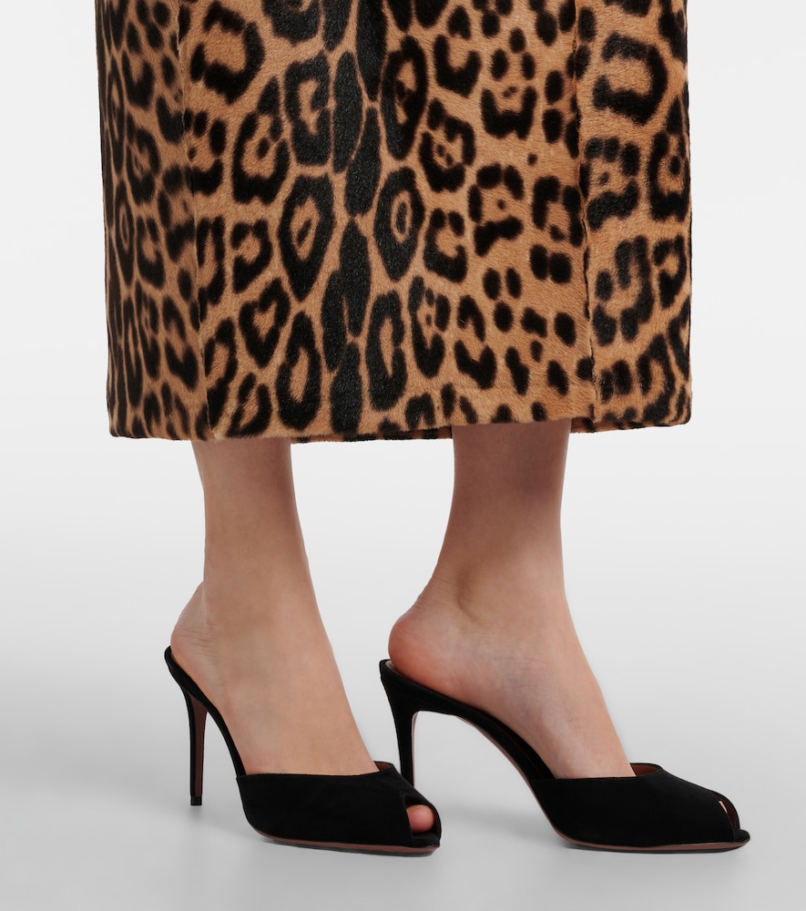 Paris Texas Vera 85 suede mules