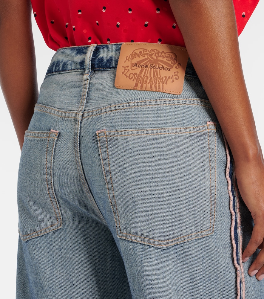  Acne Studios Acne Studios Deconstructed Embellished Straight Jeans 