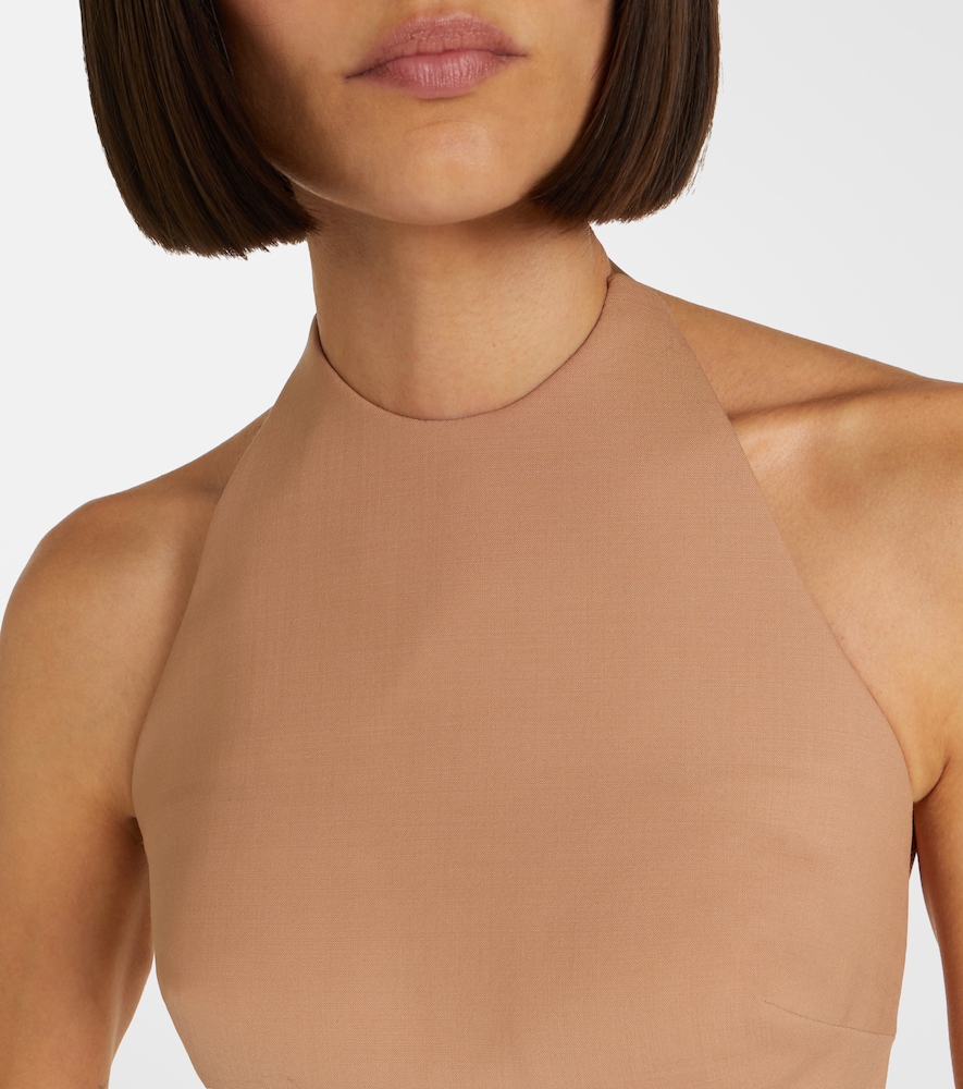  Mugler Mugler Wool-blend Crop Top 