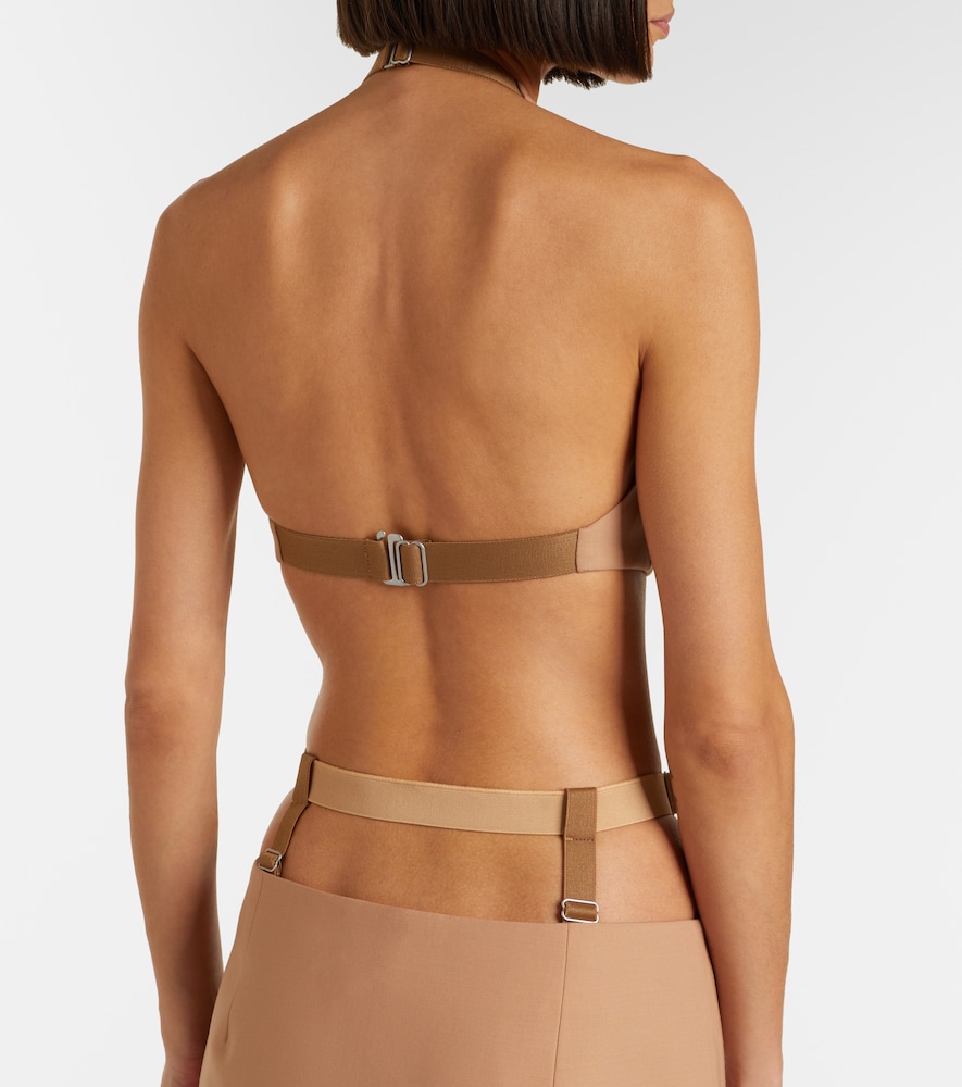  Mugler Mugler Wool-blend Crop Top 
