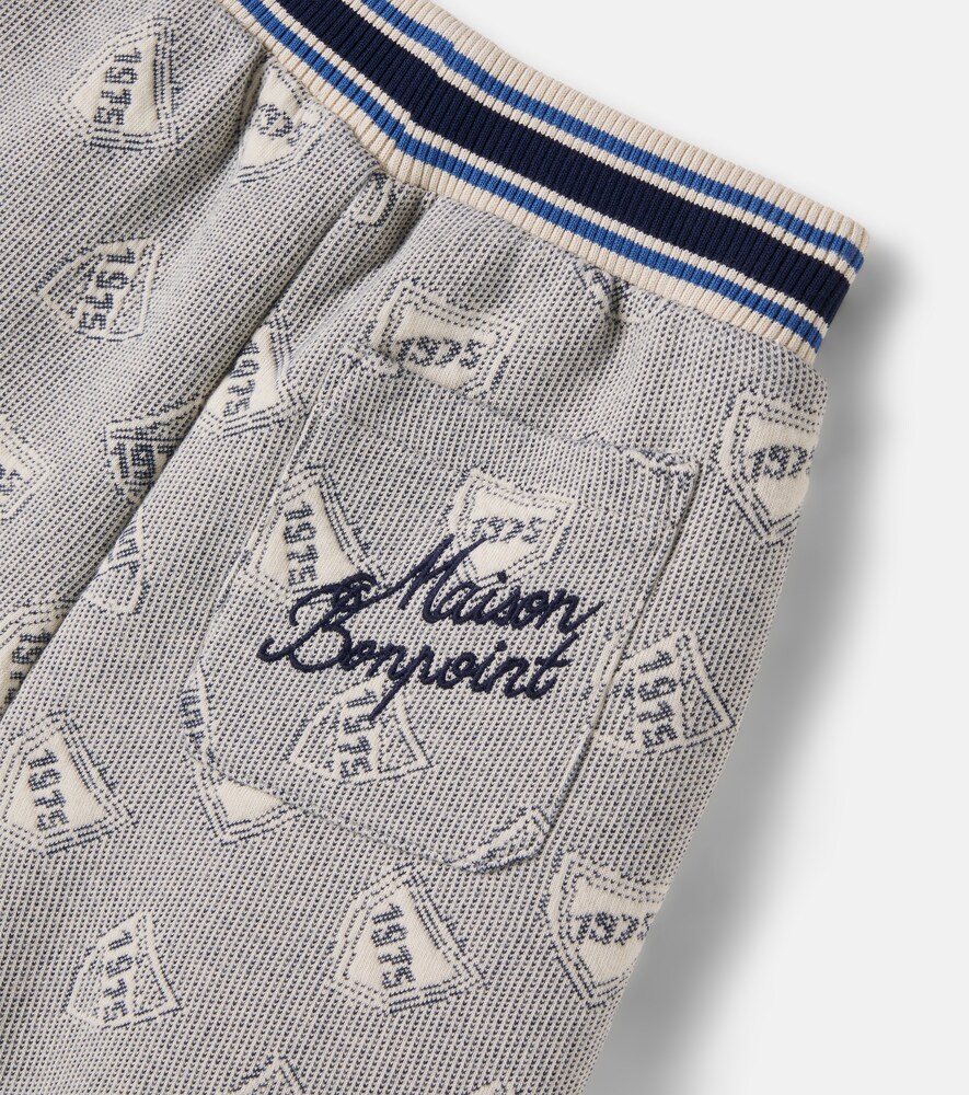  Bonpoint Bonpoint Shorts Edel In Pile Di Misto Cotone Jacquard 