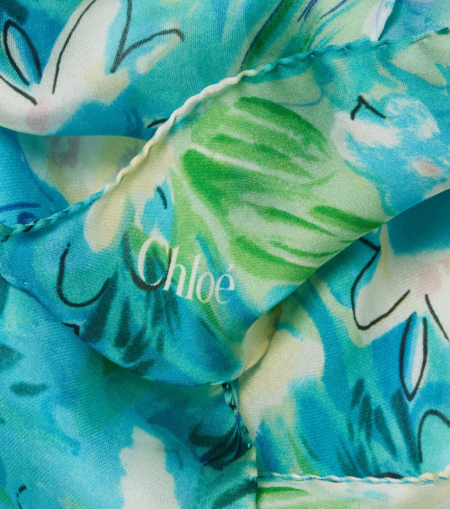  Chloe Chloé Tuch Chloé wild flowers Aus Seide 