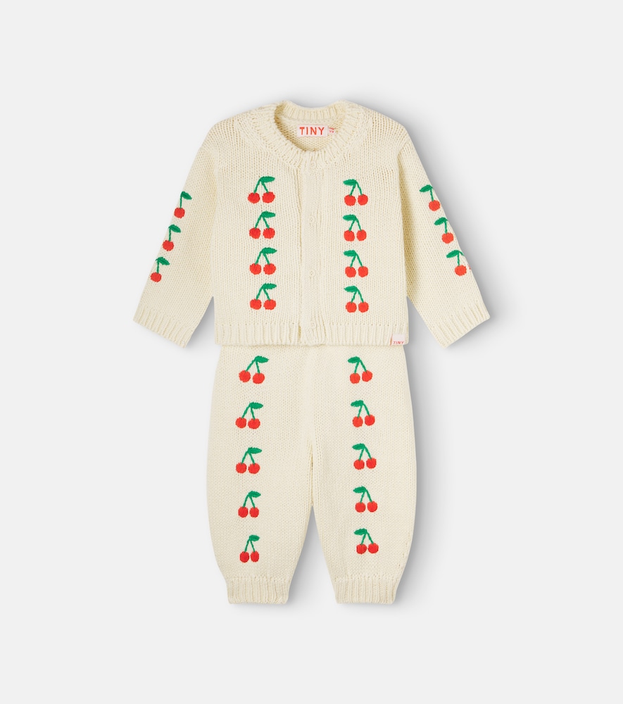 Tinycottons 婴幼儿 — 刺绣棉质开衫与裤装套装