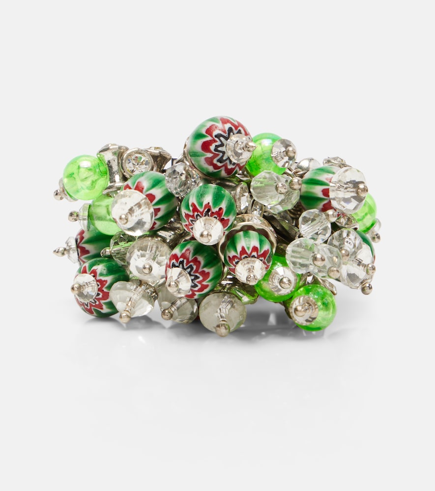 Dries Van Noten Dries Van Noten Crystal-embellished ring　ドリス ヴァン ノッテン クリスタル装飾リング