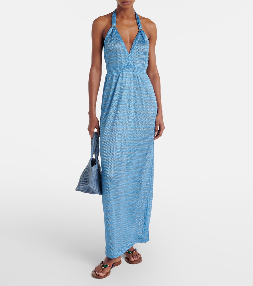 Melissa Odabash Mariah lamé maxi dress