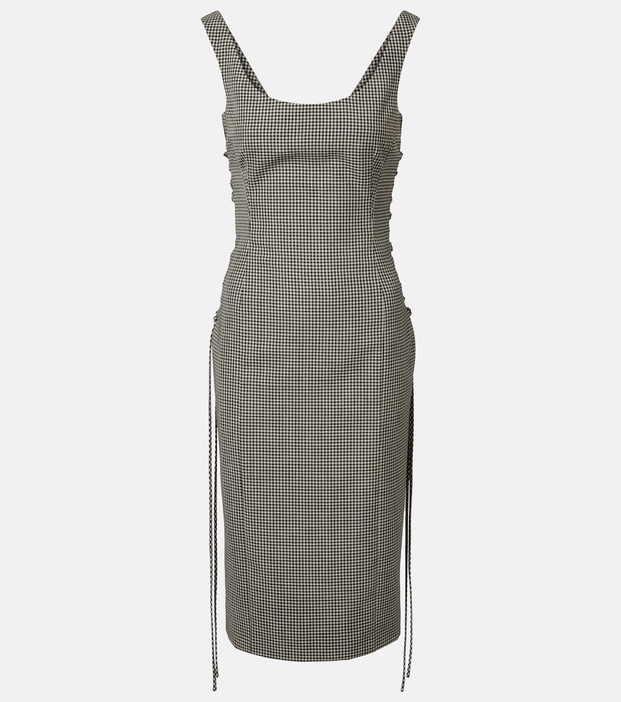 McQueen Gingham midi dress
