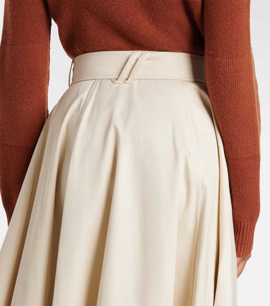  Burberry Burberry Midirock Aus Baumwoll-gabardine 