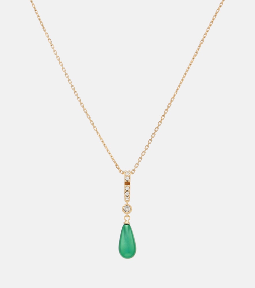 Halskette VLogo mit Swarovski®-Kristallen