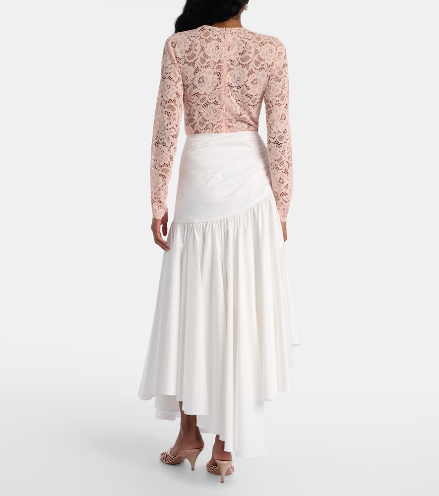Asymmetric Cotton Poplin Midi
