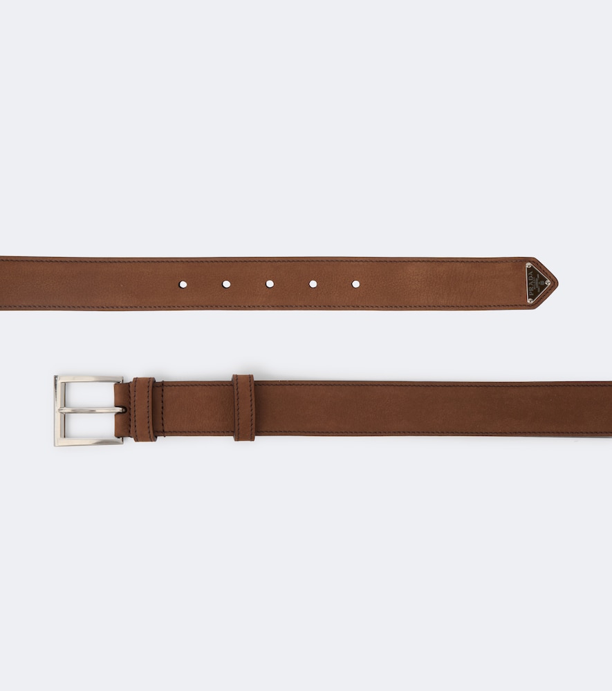 Prada Leather Belt In Brown