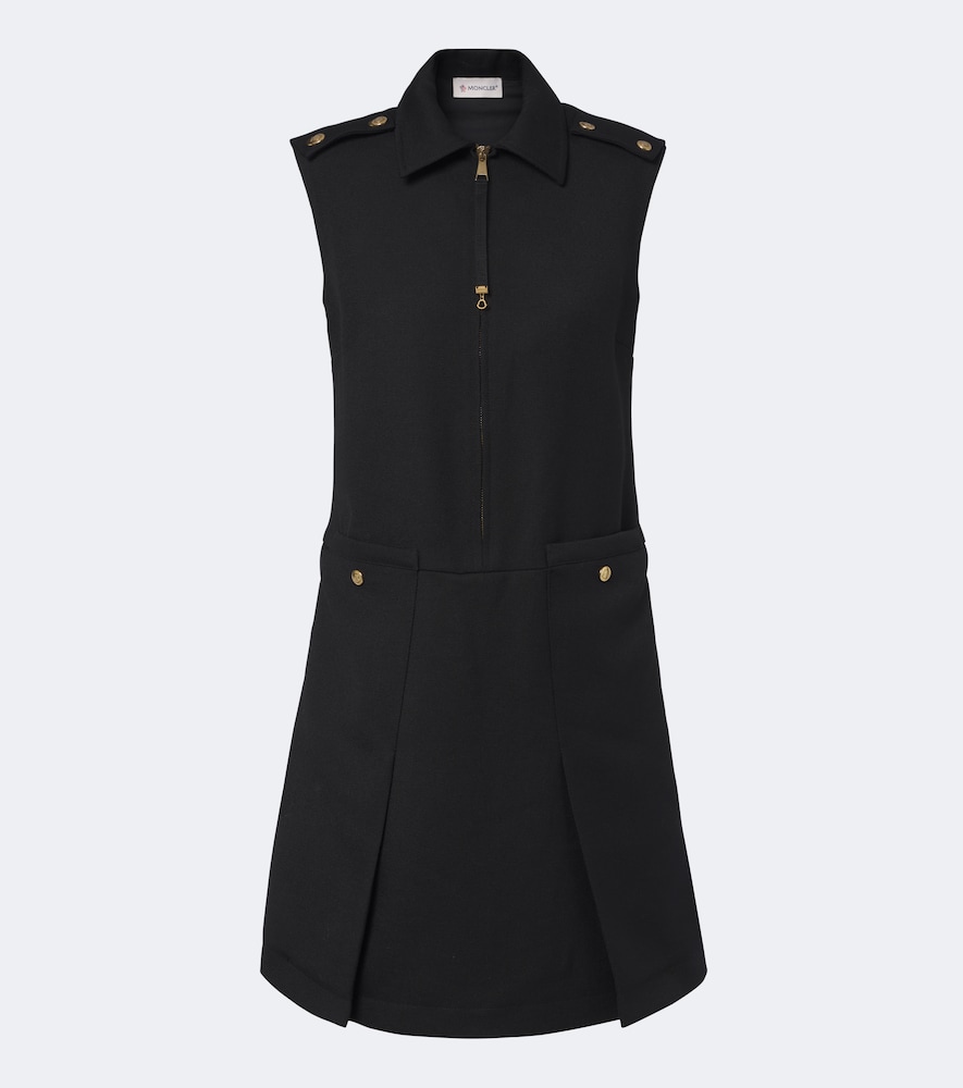 Moncler Women's Black Wool Minidress UK Size 10 - Mytheresa