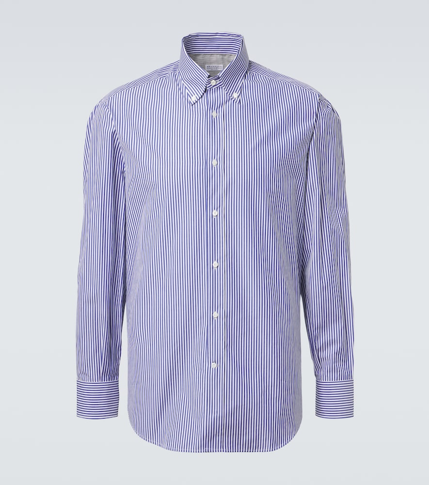 Camicia in cotone a righe