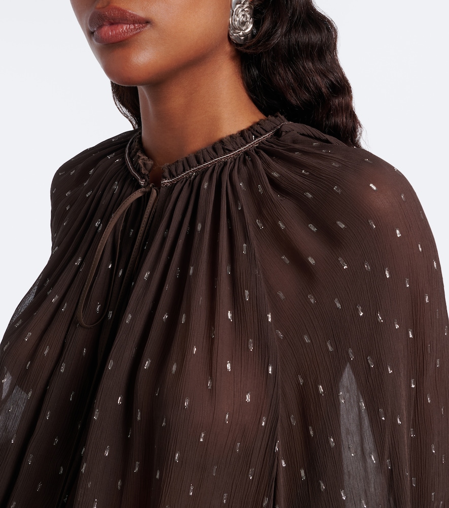 Embellished Sheer Blouse