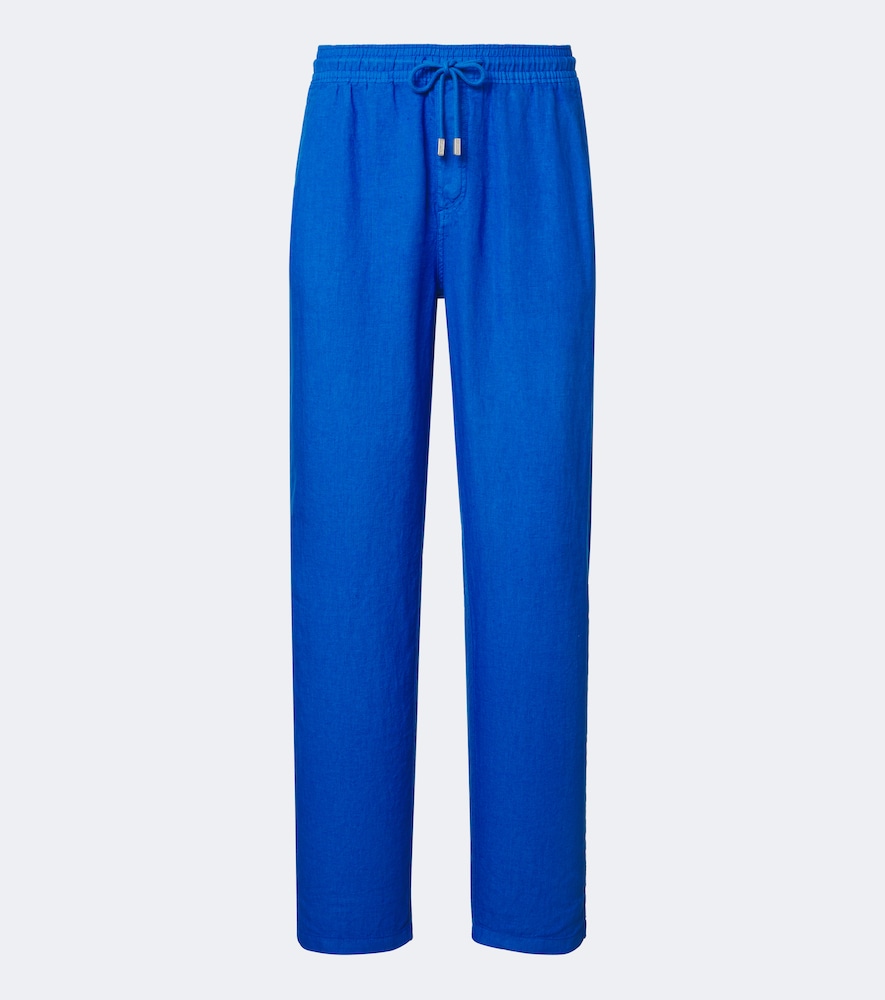 Linen Wide-Leg Pants