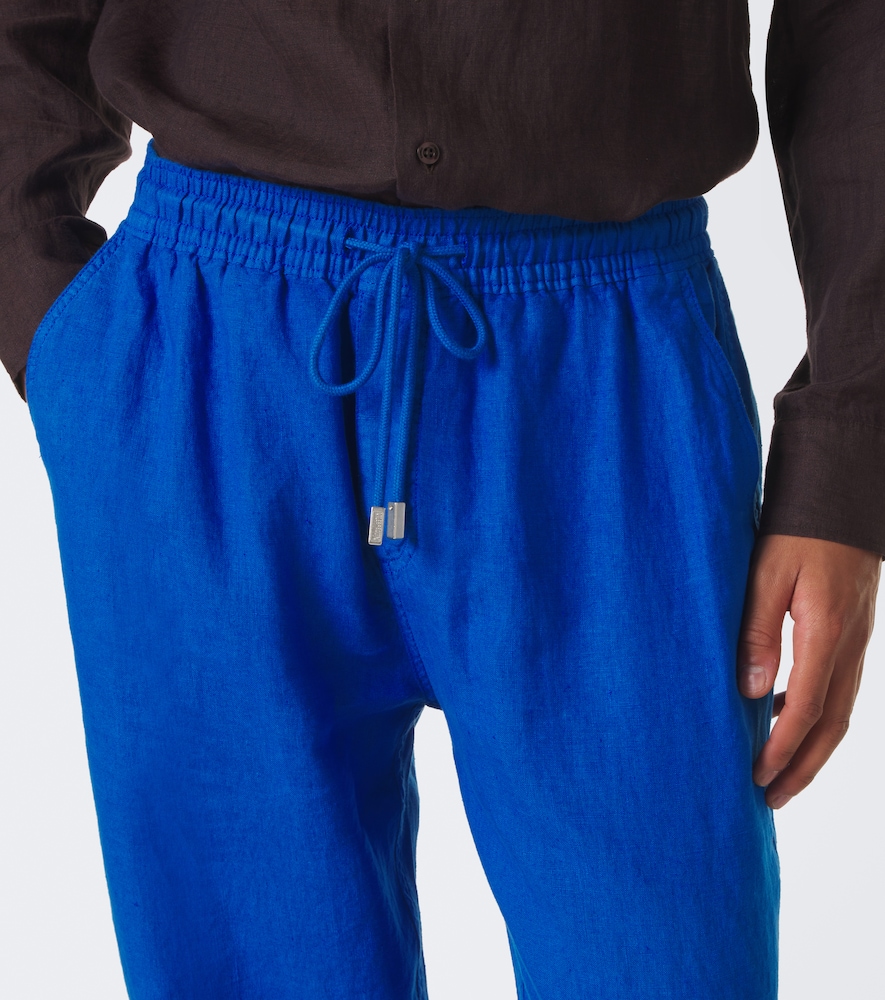 Linen Wide-Leg Pants