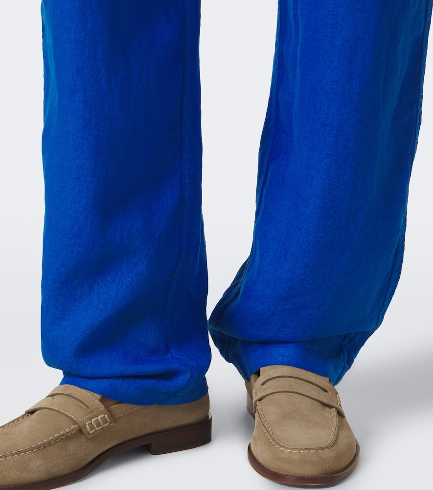 Linen Wide-Leg Pants