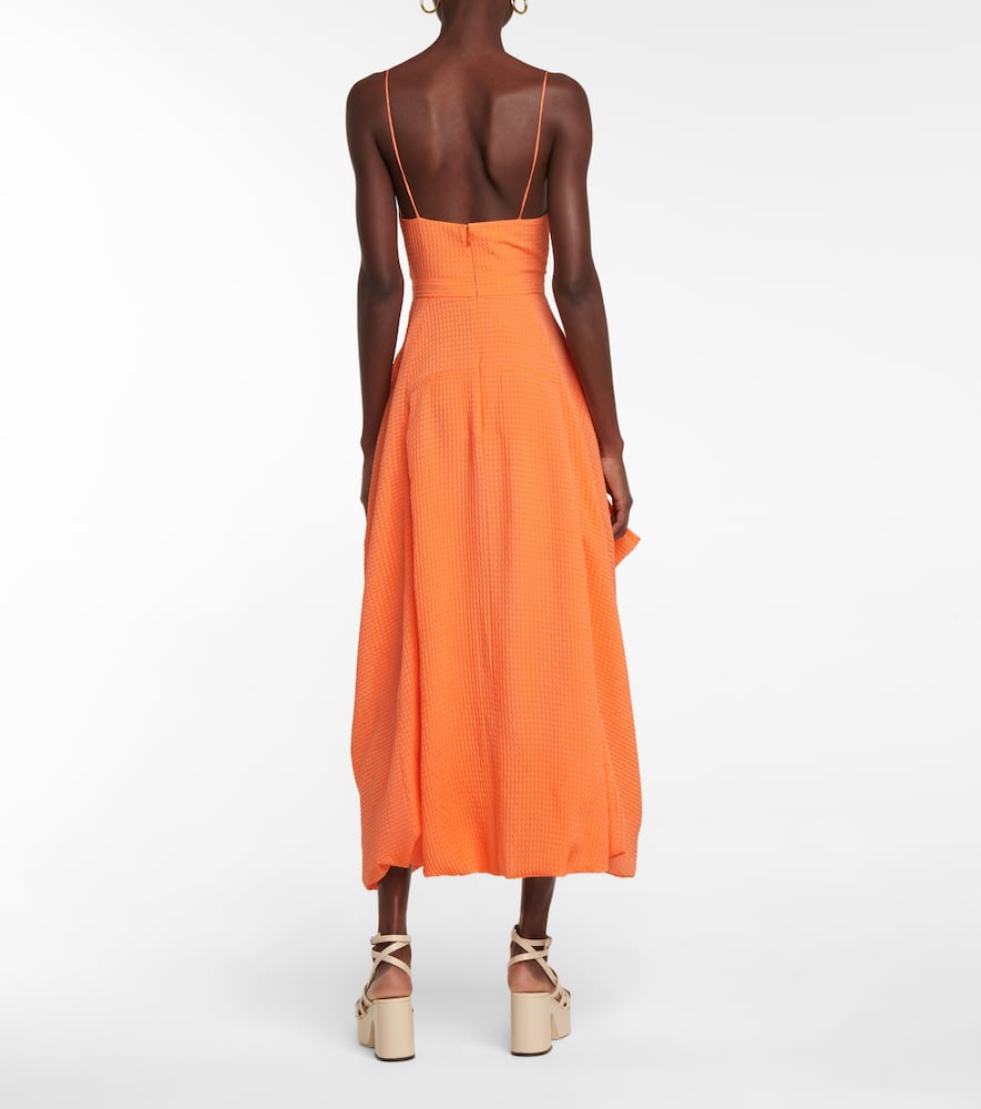 STELLA MCCARTNEY JENNA SILK MIDI DRESS