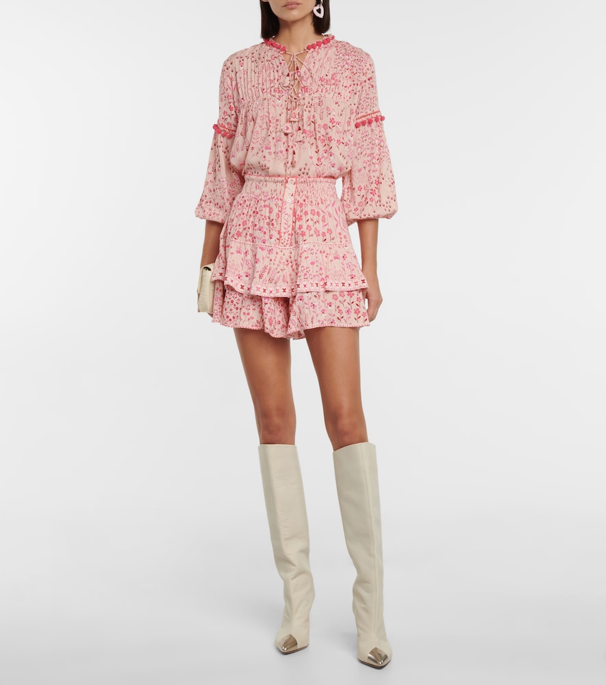 Poupette St Barth Clara floral blouse