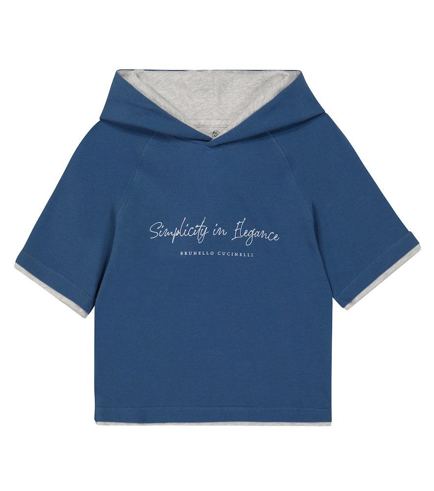 Brunello Cucinelli Kids Cotton T-shirt with hood