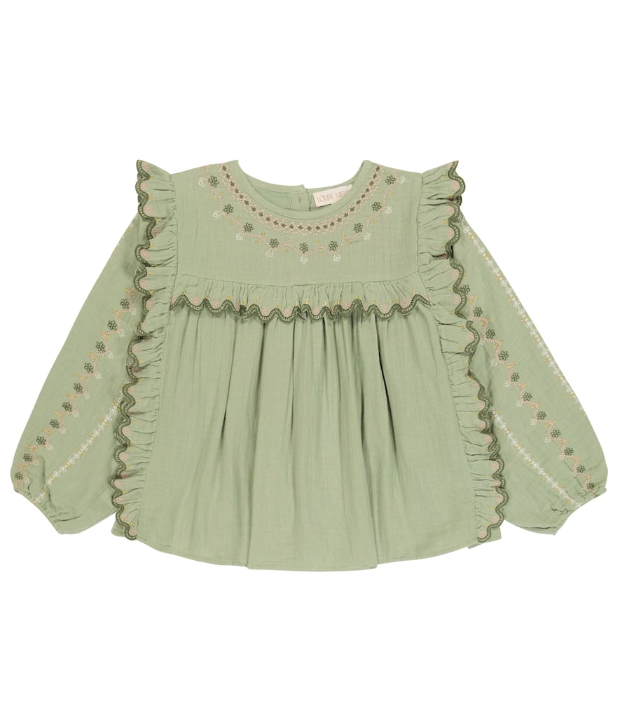 Louise Misha Sybil embroidered cotton blouse