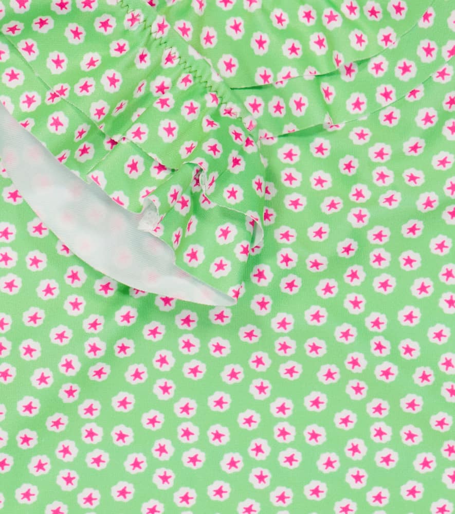 Melissa Odabash Baby Keira Printed Swimsuit In Lime Daisy