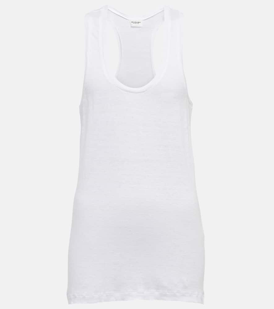 Marant Etoile Avien linen tank top