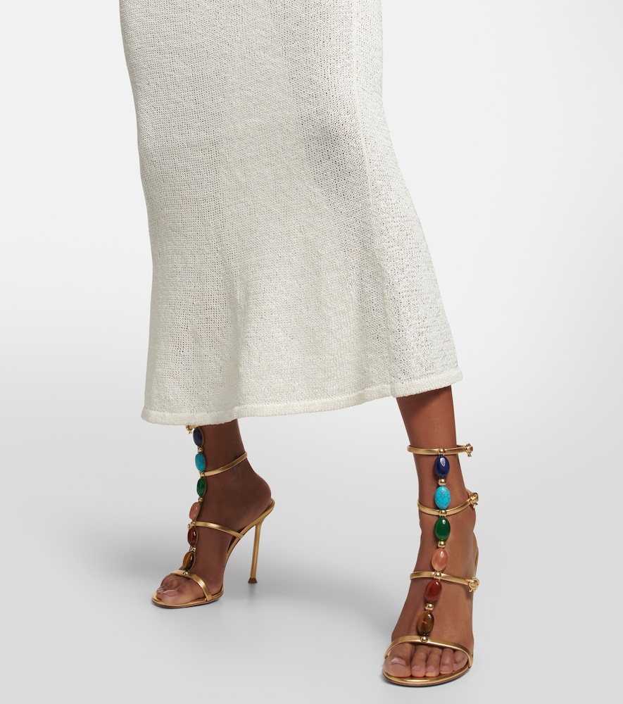 Gianvito Rossi Shanti embellished leather sandals