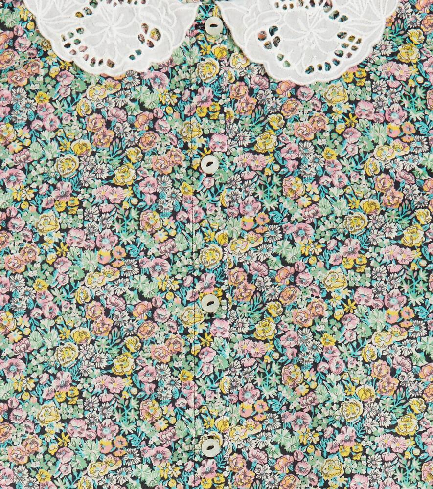Tartine Et Chocolat Floral-print Cotton Blouse In Multicoloured
