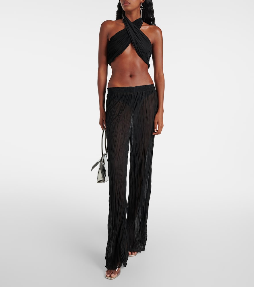 Jade Swim Aylin halterneck wrap top