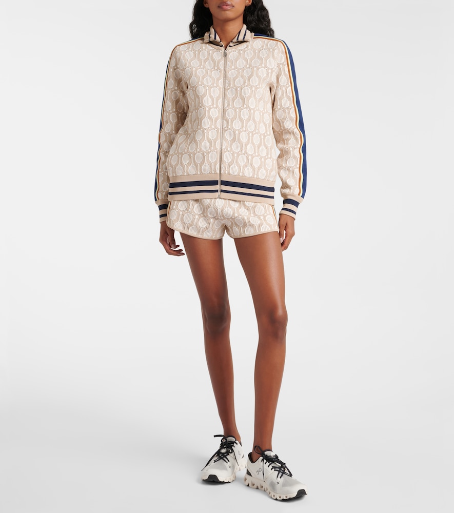  Tory Sport Tory Sport Low-rise Jacquard Shorts 