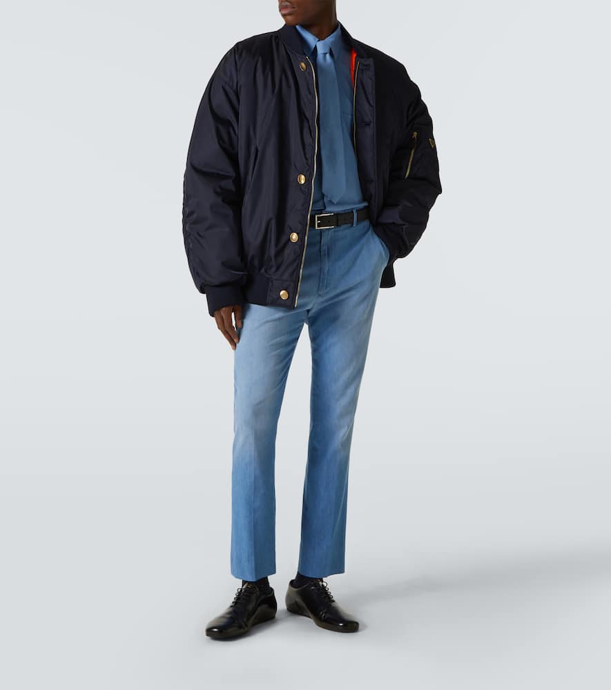 Prada Mid-rise Slim Jeans In Blue