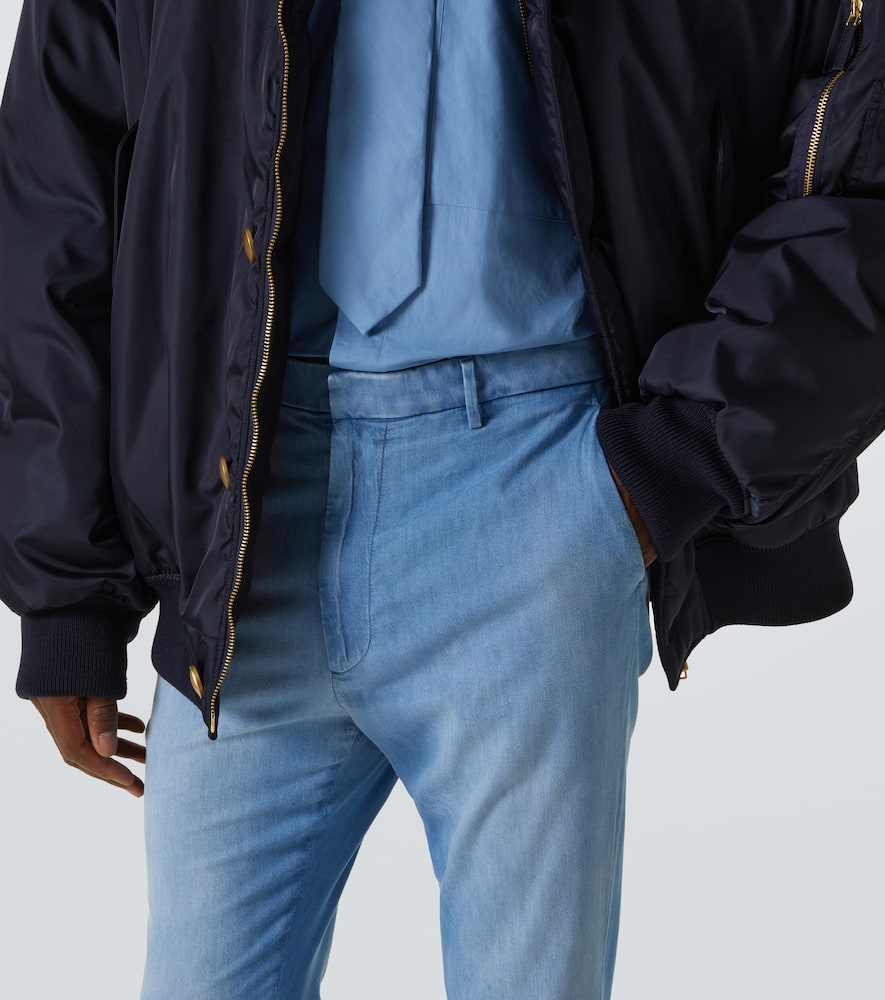 Prada Mid-rise Slim Jeans In Blue