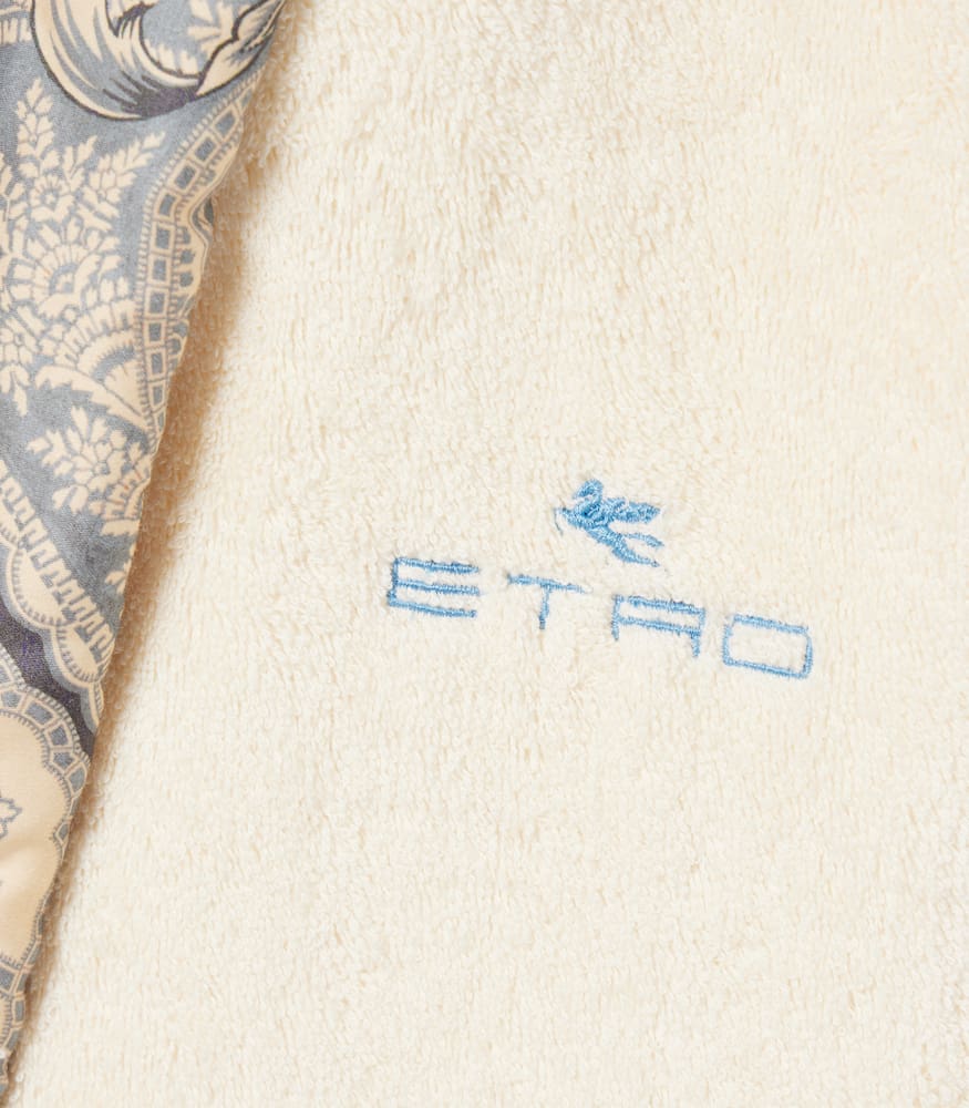Etro Bloom cotton terry bathrobe