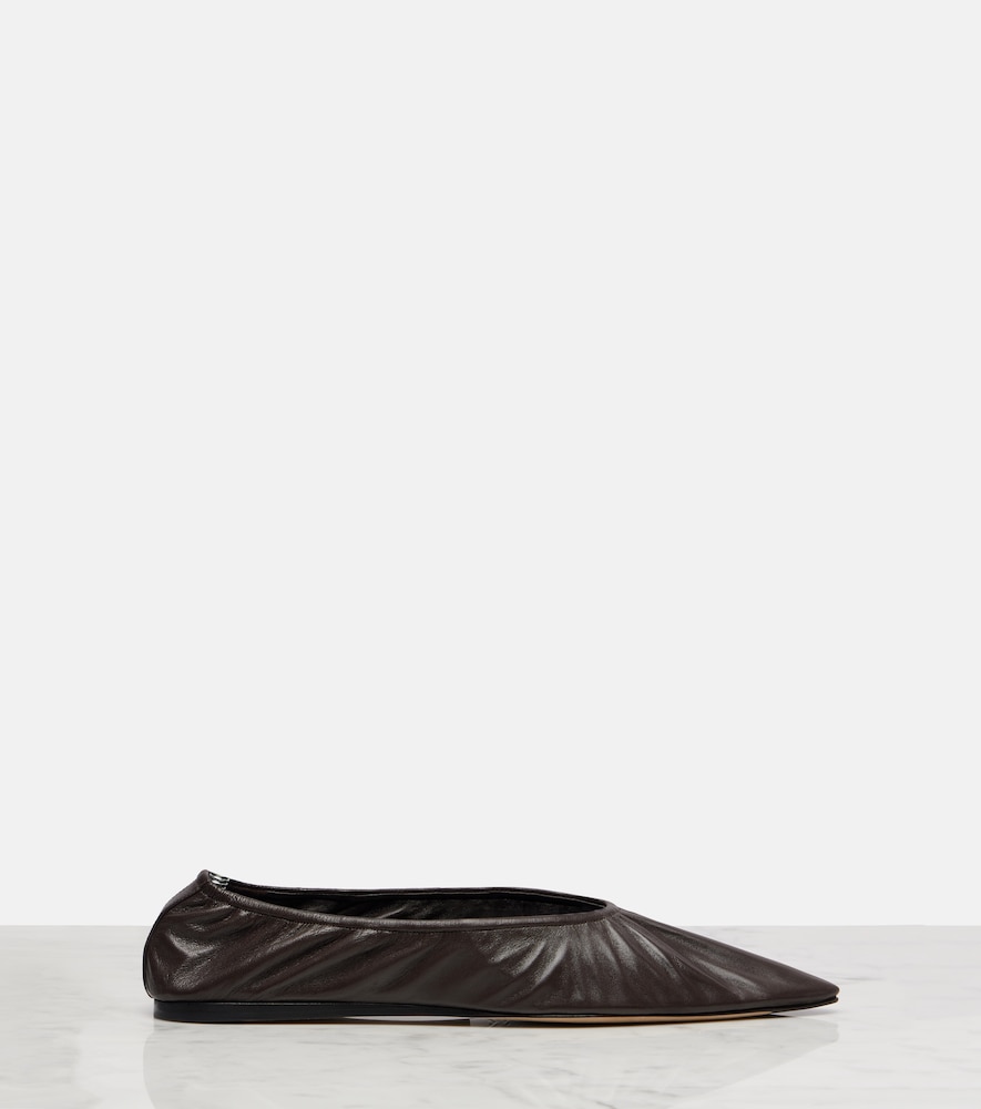  The Row The Row Liisa Leather Ballet Flats 