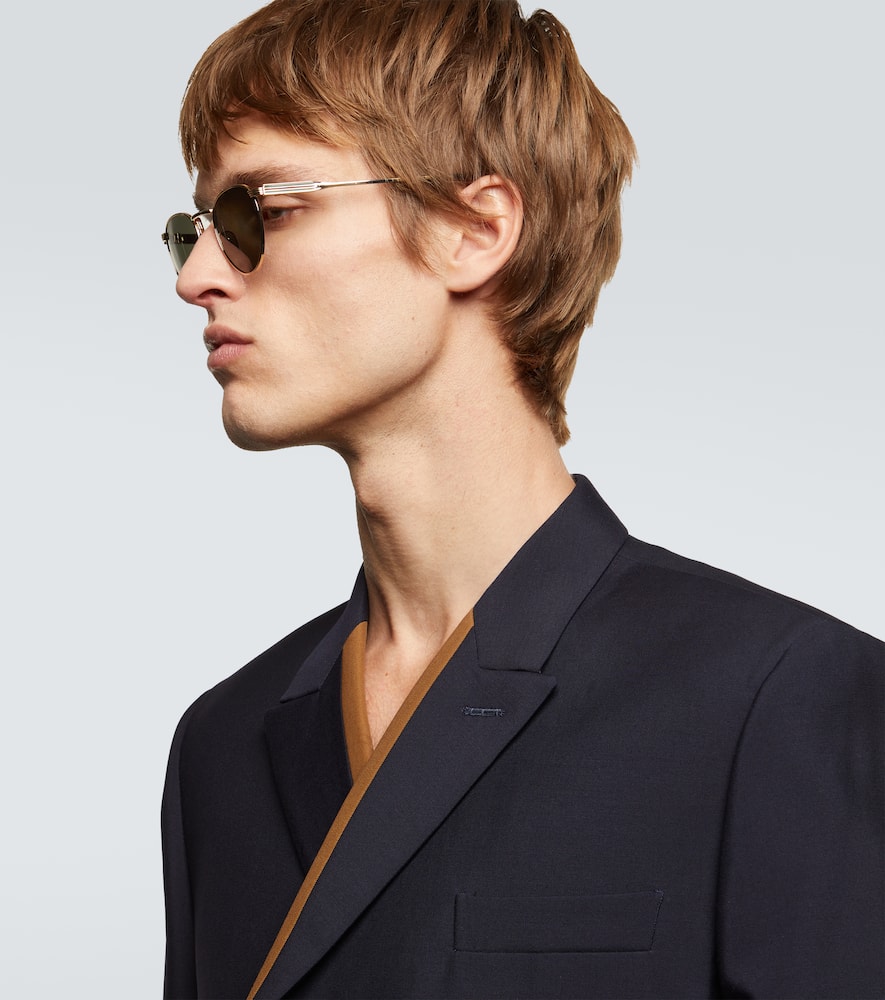 Gucci Round Sunglasses In Gold