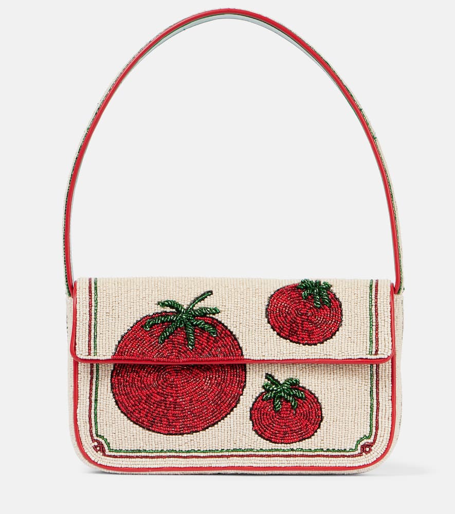 Staud Tommy beaded shoulder bag