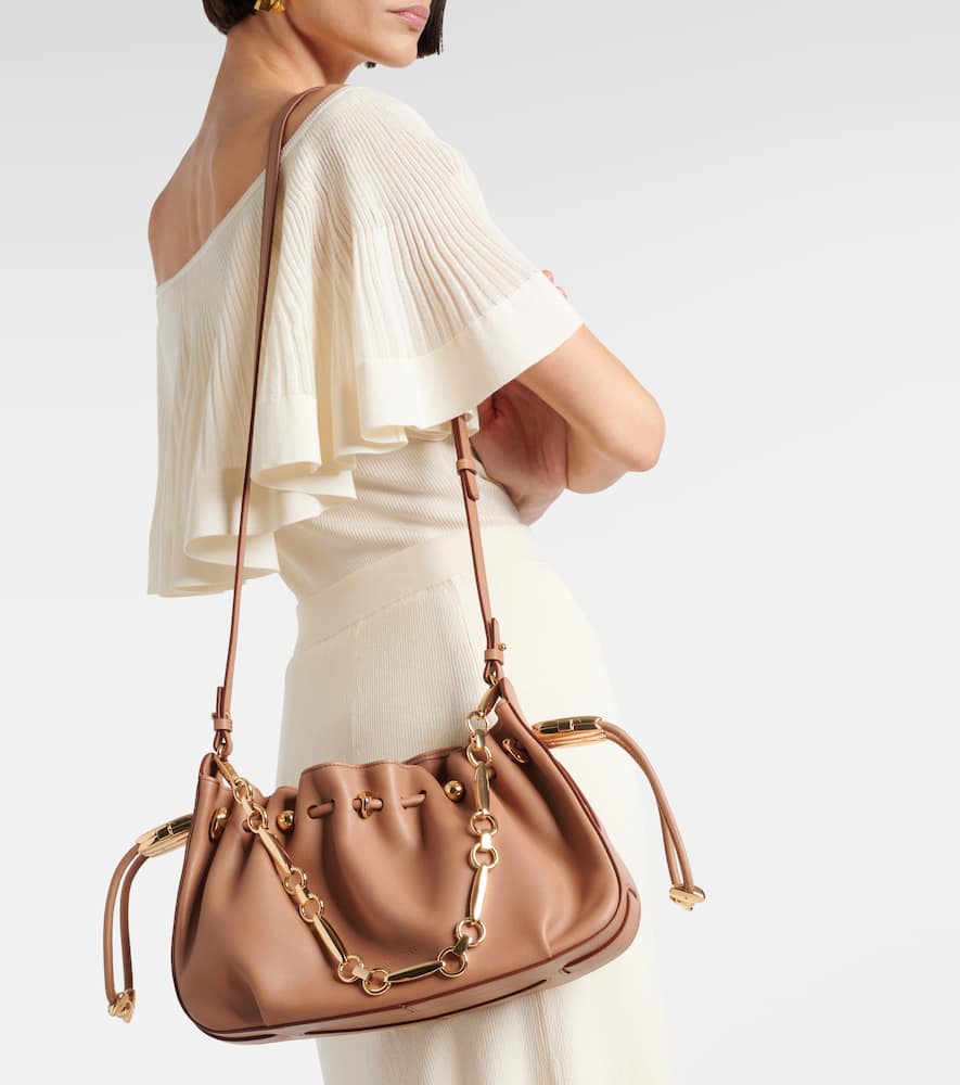 Zimmermann Halcyon Bucket Bag In Pink