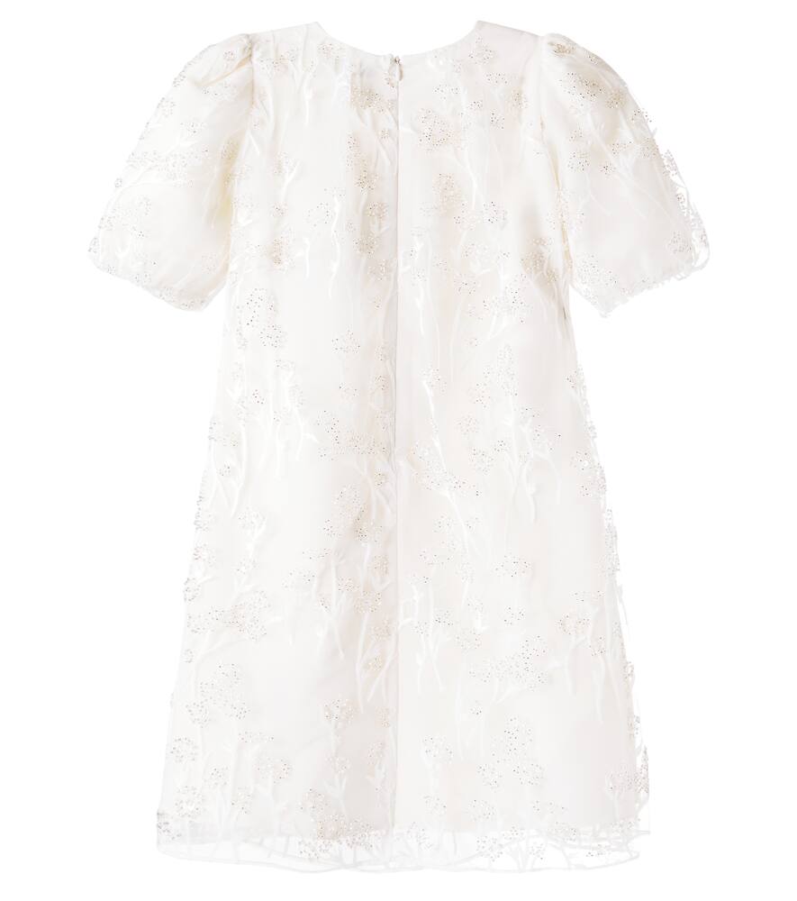Self-portrait Beaded Tulle Dress In White