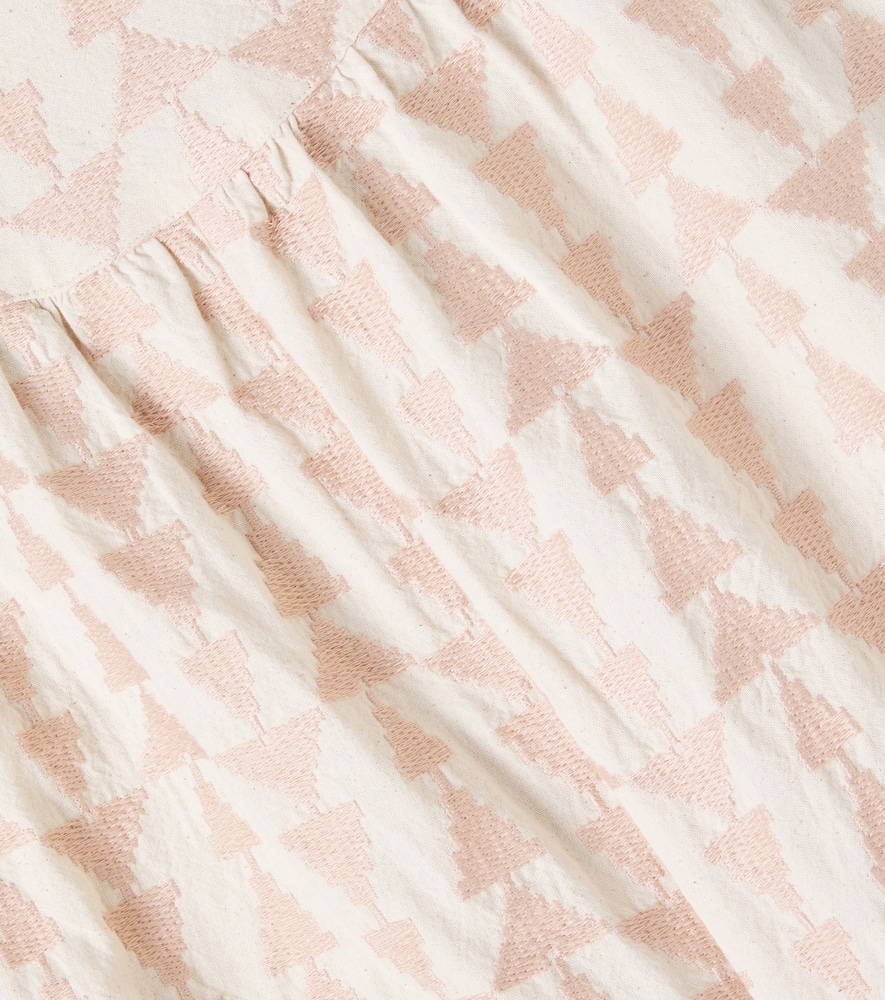 Donsje Baby Salotte Printed Cotton Playsuit In Neutral