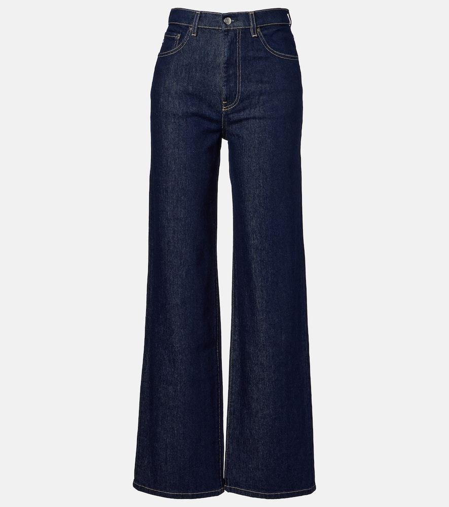 Kora high-rise wide-leg jeans