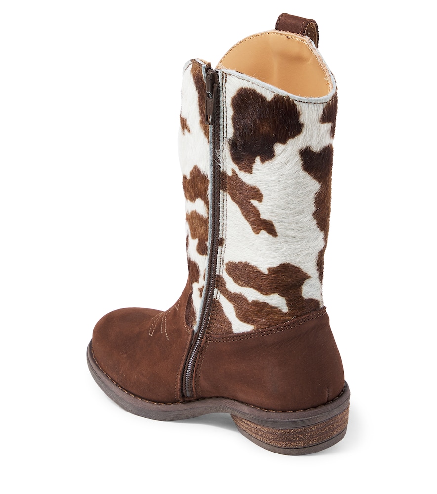  Monnalisa Monnalisa Westernstiefel Aus Kalbshaar Und Veloursleder 