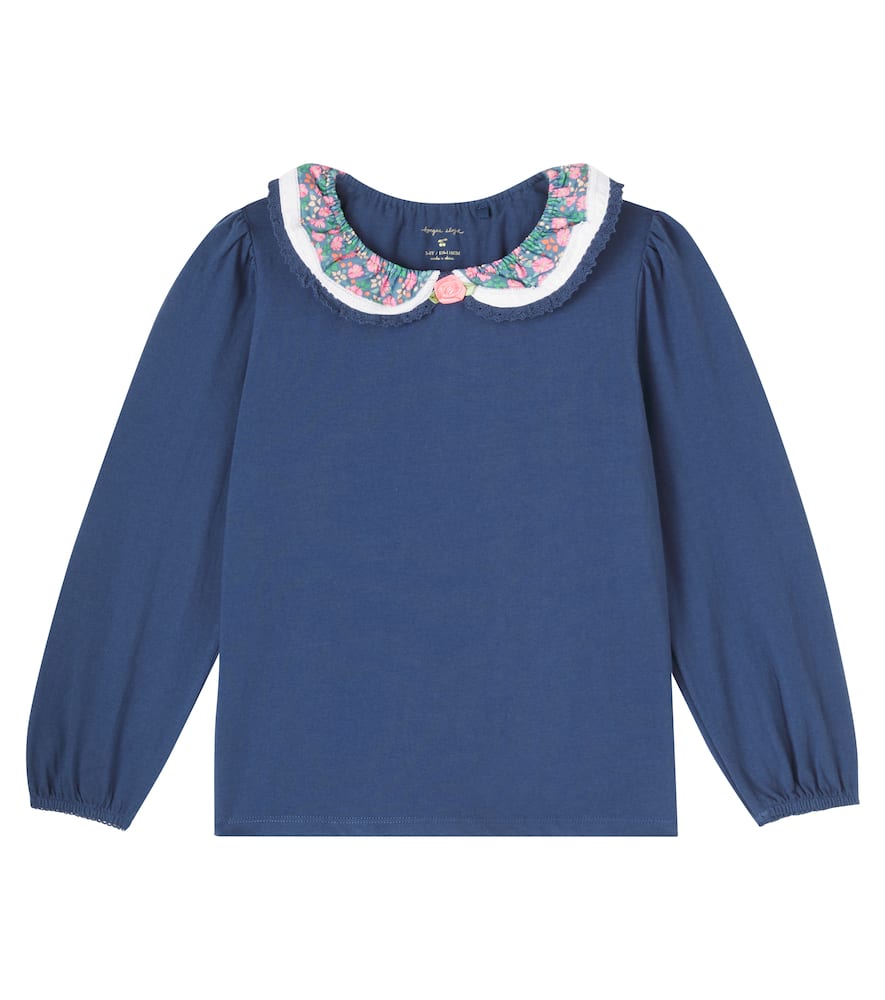 Konges Sløjd Pami Cotton Blouse In Blue