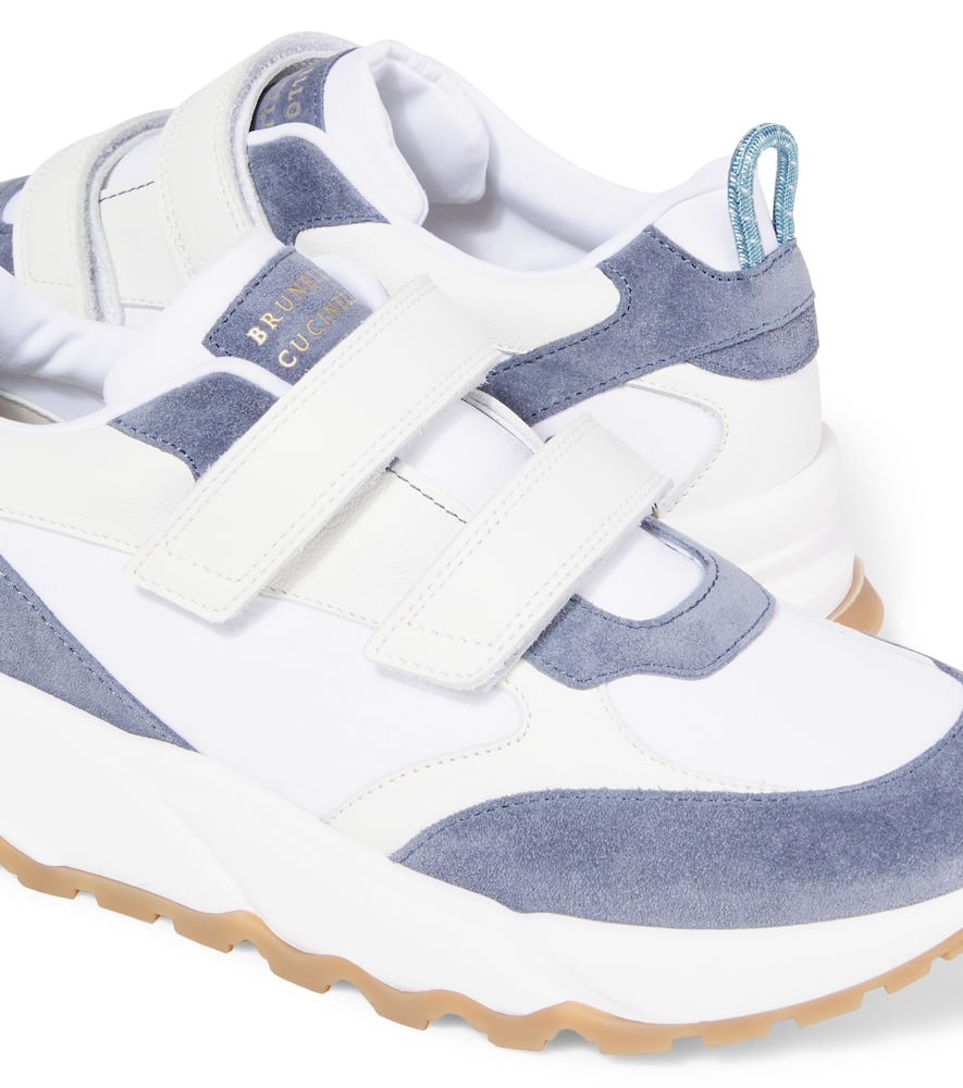 Brunello Cucinelli Leather Sneakers In White