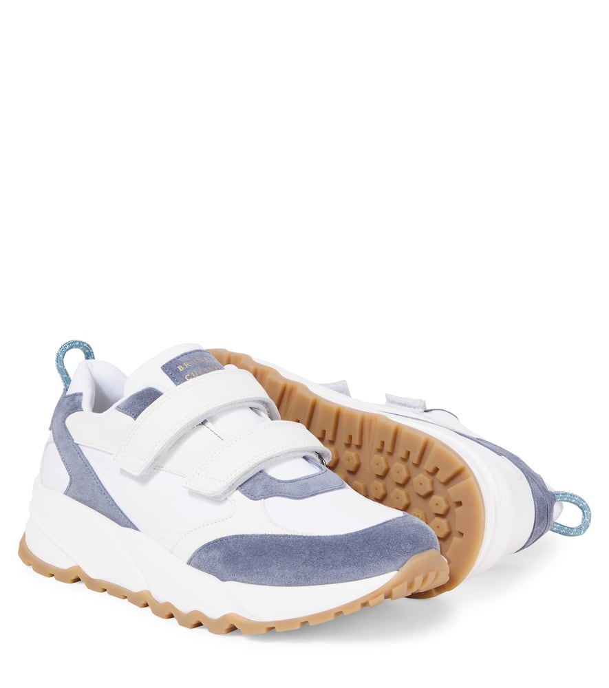 Brunello Cucinelli Leather Sneakers In White